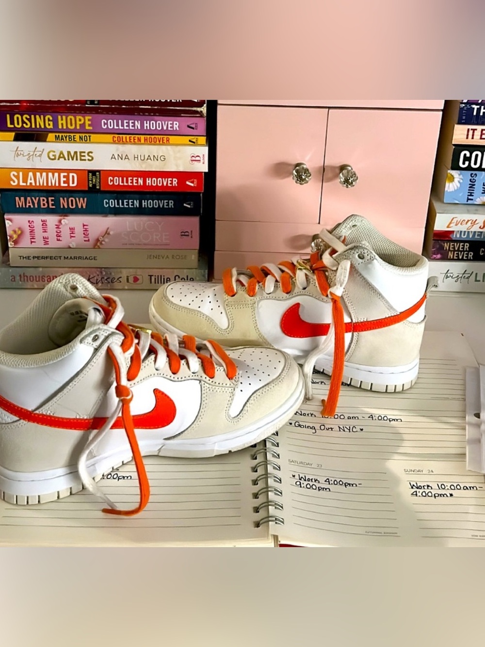 Nike Dunk High - First Use White Sail Orange (Women's)